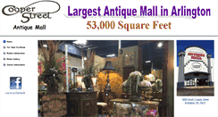 Desktop Screenshot of cooperstreetantiquemall.com
