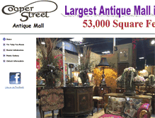 Tablet Screenshot of cooperstreetantiquemall.com